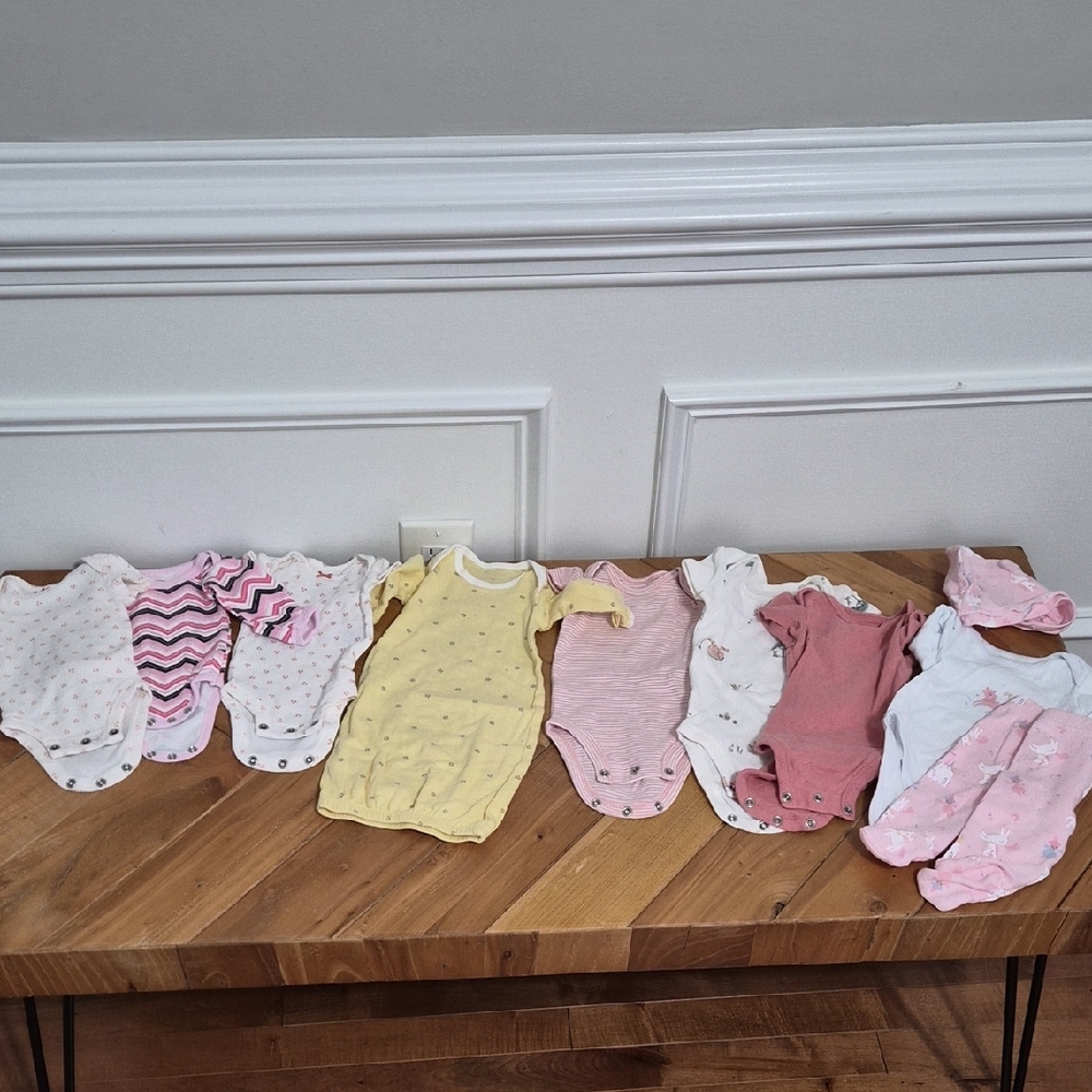 Carter's Baby Cloths. Preemie And Newborn Bundle
